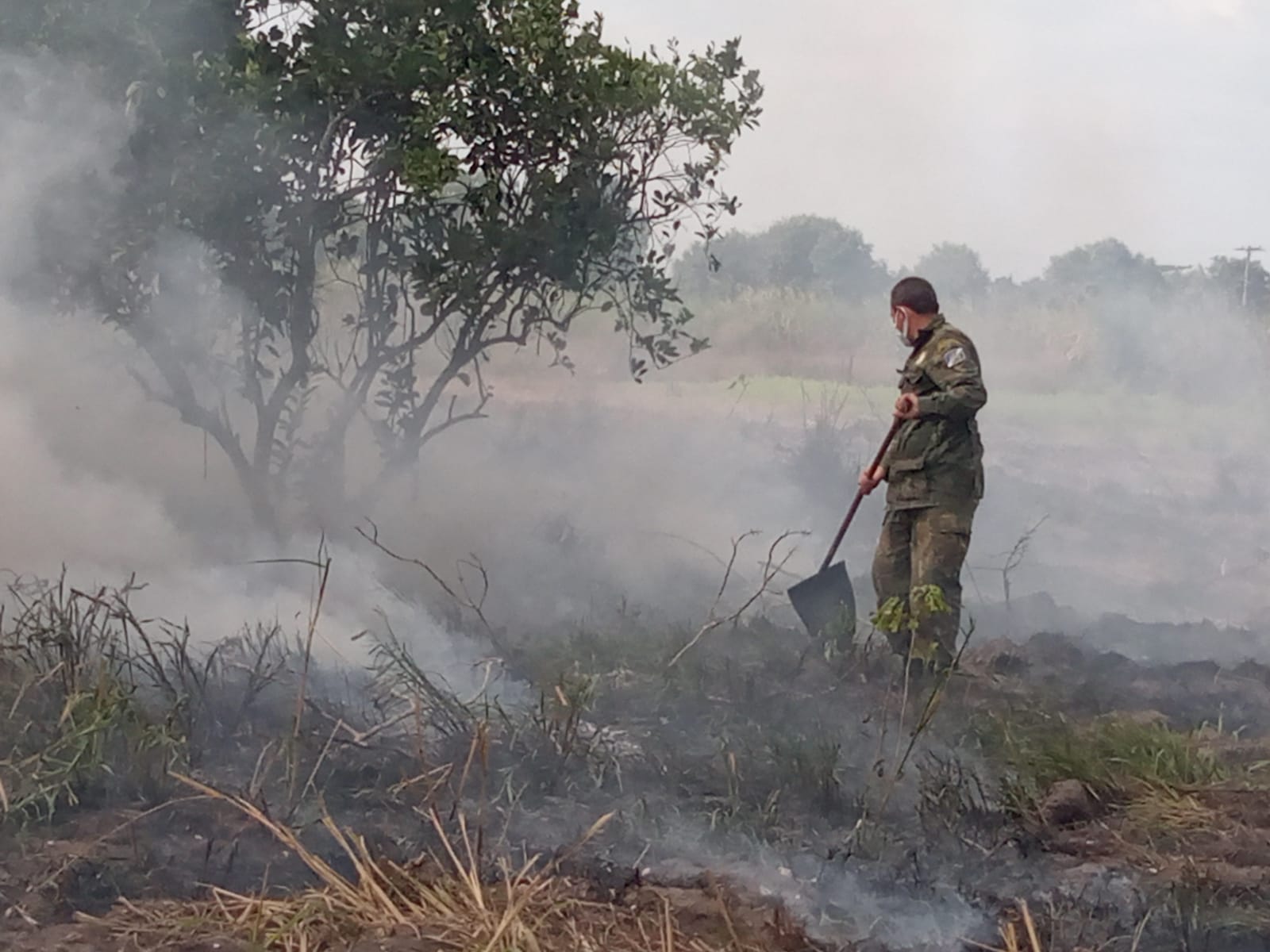 Guarda Ambiental controla três queimadas no final de semana Divulgação GAM 6