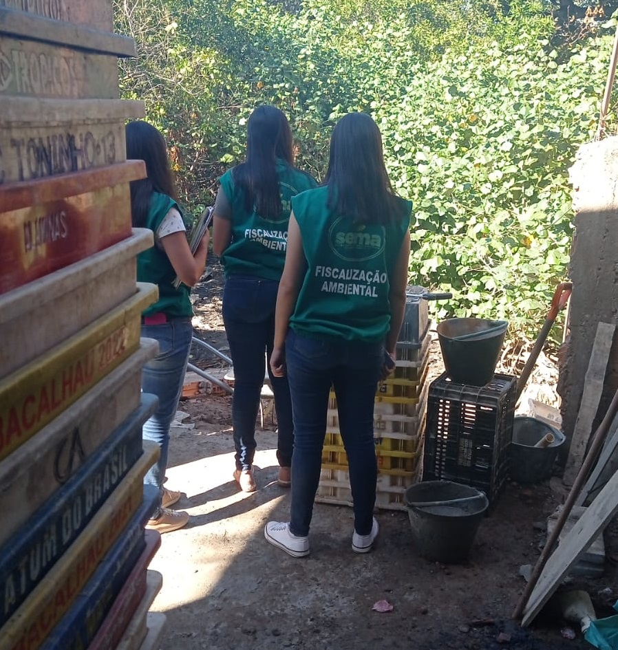 Operação conjunta notifica morador por degradar Área de Preservação Permanente Divulgação SEMA 1