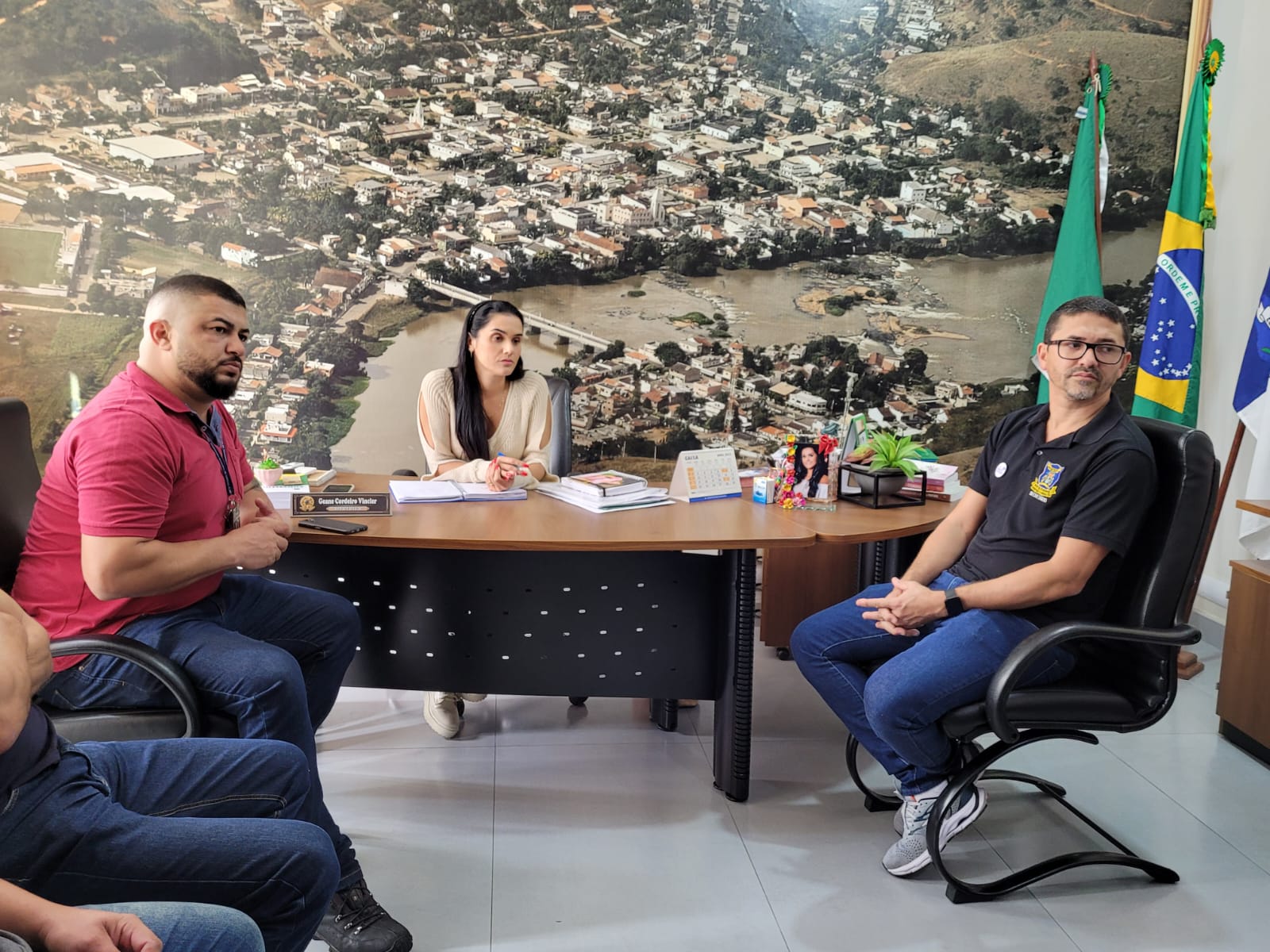 Ronda Maria da Penha de SFI é apresentado à prefeita de Cardoso Moreira Divulgação 2