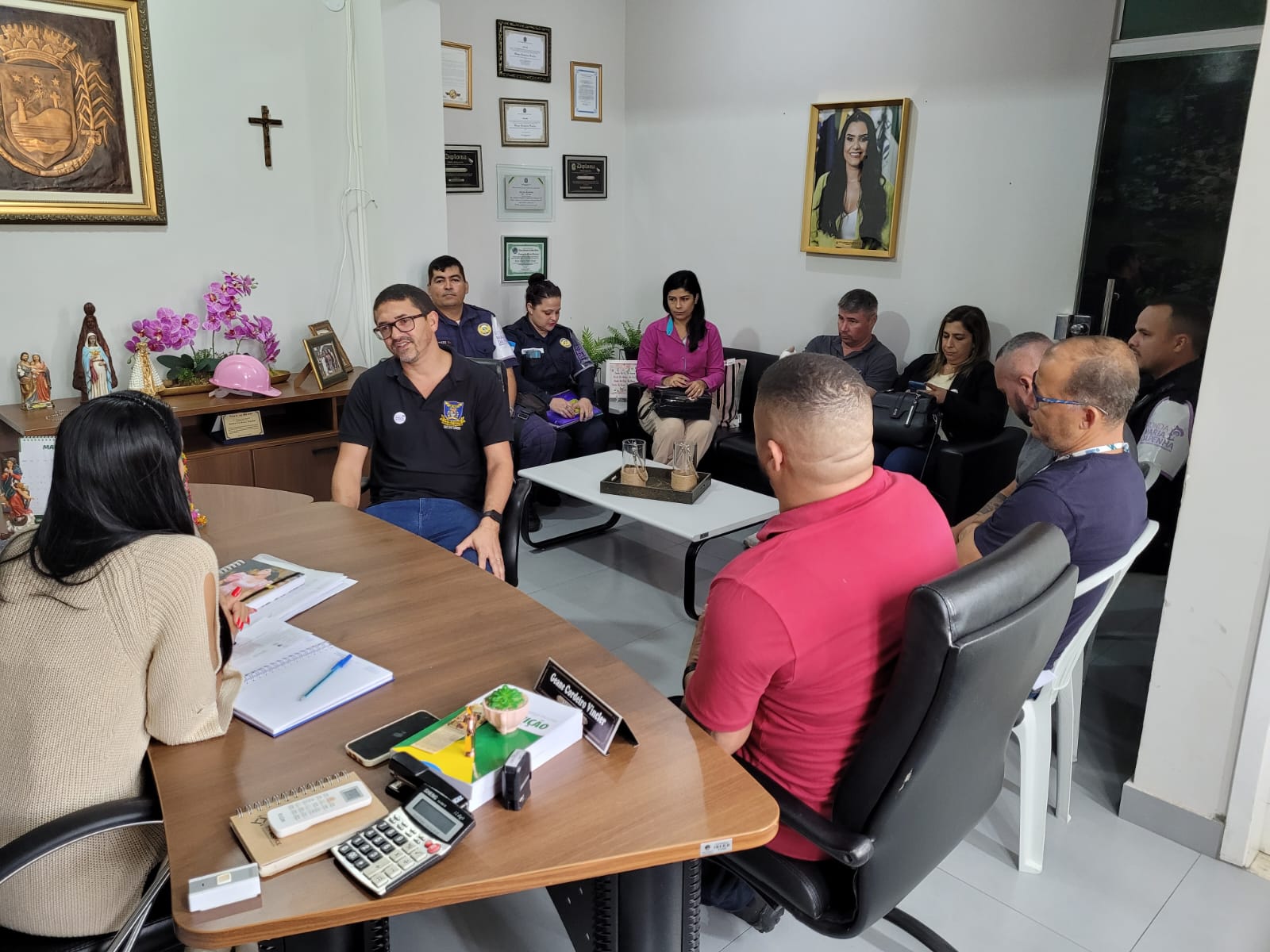 Ronda Maria da Penha de SFI é apresentado à prefeita de Cardoso Moreira Divulgação 3