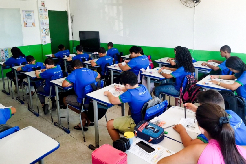 alunos sala de aula