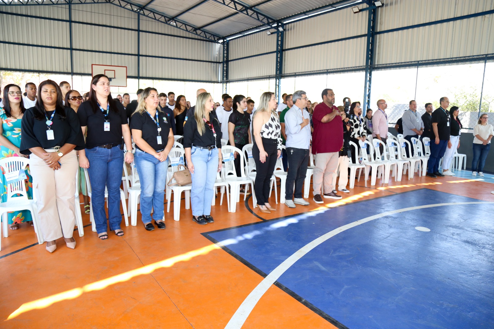 inauguração da reforma da quadra do Colégio Estadual Pedro Cerqueira ASCOM SFI Wagner Fraga 9