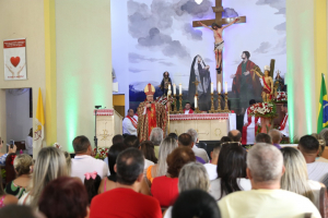 São Sebastião: vice-prefeito participa de missa em honra ao padroeiro de Barra do Itabapoana