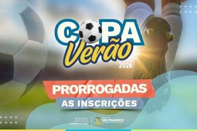Inscrições para a Copa Verão 2026 prorrogadas até sexta-feira (19/12)