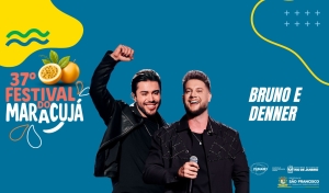 Sertanejo da dupla Bruno e Denner vai agitar a noite de sábado (26) no festival do Maracujá