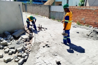 Cinco ruas de Travessão de Barra já têm obras de pavimentação concluídas