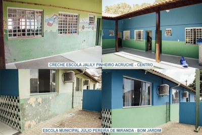 Reformas levam mais conforto e segurança para alunos e profissionais nas escolas municipais