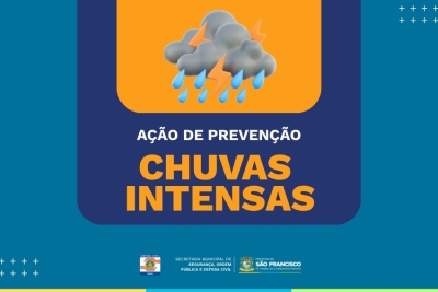 Defesa Civil vai realizar ação de prevenção às chuvas intensas