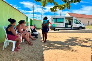 Comunidade quilombola de Deserto Feliz recebe atendimento do CRAS Móvel