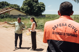 Equipes da Defensoria Pública de Tutela Coletiva e Defesa Civil realizam visita na Ilha dos Mineiros, em Guaxindiba