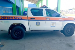 Defesa Civil e Obras realizam vistoria em estrada afetada pelas chuvas