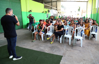 Café da Manhã de boas-vindas ao trabalho para o secretário Fagner Azeredo