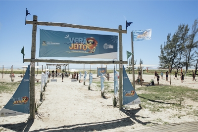 Atividades esportivas animaram as praias de SFI neste sábado (10/01)