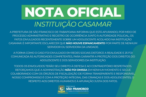 NOTA OFICIAL