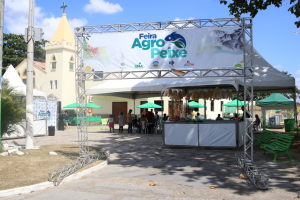 1ª edição da Feira AgroPeixe realizada na praça central