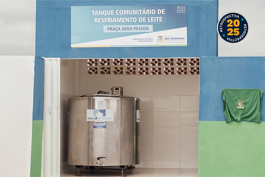 Mais apoio ao produtor: Prefeitura amplia rede de tanques comunitários de leite