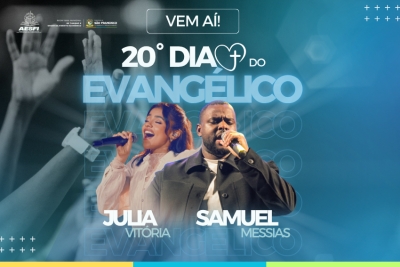 Samuel Messias é atração principal da 20ª edição do Dia do Evangélico