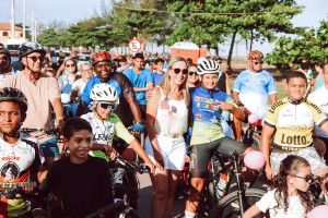 Passeio ciclístico em Guaxindiba tem cerca de 100 participantes neste sábado (01)