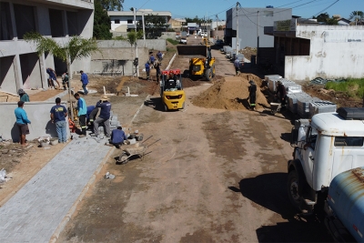 Obras de pavimentação seguem em ritmo acelerado no Centro de SFI