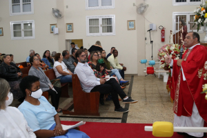 Prefeita Francimara participa da Santa Missa no encerramento da Festa de São Pedro, em Gargaú