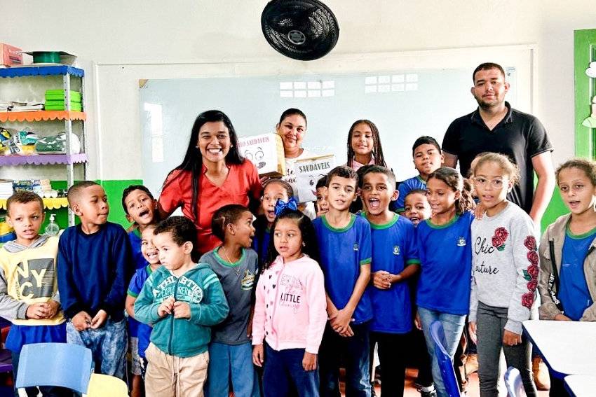 “Alimentação Saudável” é tema de ação do PSE em escola de São Domingos