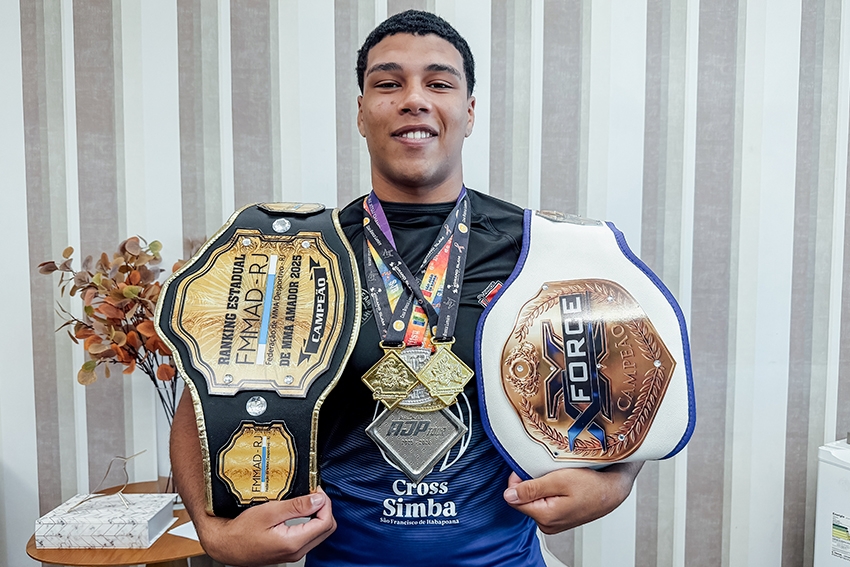 Atleta de jiu-jitsu de SFI ganha mais um cinturão