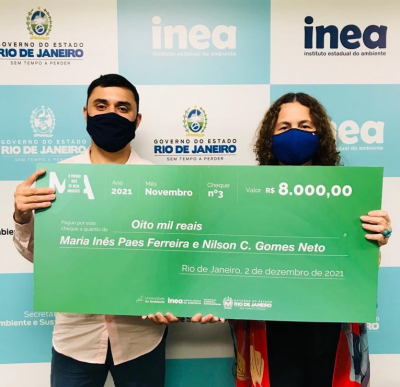 Inea premia engenheiro ambiental da Sema por trabalho sobre desenvolvimento sustentável