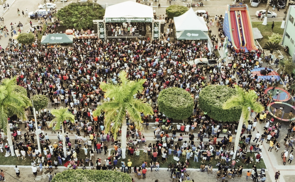 Festa do Trabalhador é sucesso e atrai multidão