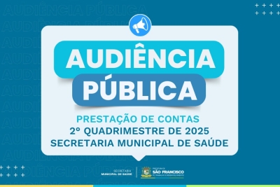 Secretaria de Saúde realiza Audiência Pública nesta segunda-feira (29)