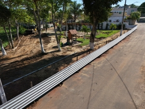 Praça da Lagoa do Salgadinho segue com obras de revitalização