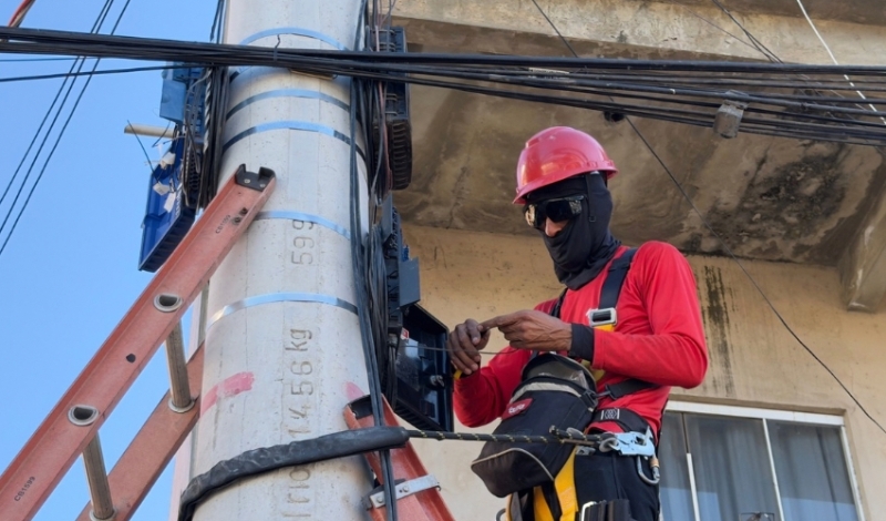 “Operação Limpa Fio” identifica 70% de cabos inoperantes na Av. Edenites Viana