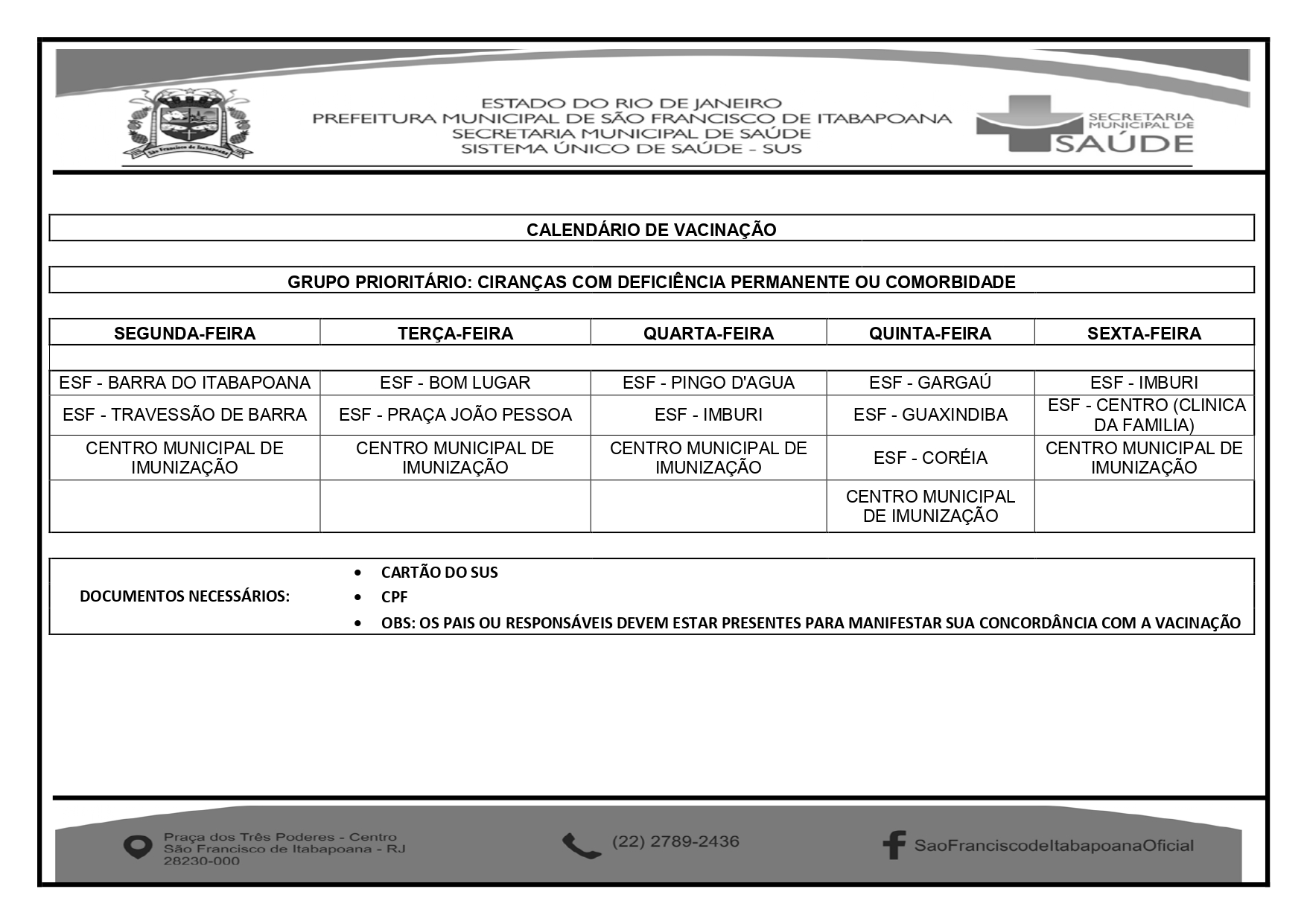 CALENDÃ RIO DE VACINAÃ Ã O.COVID 19.CRIANÃ AS 5 A 11 ANOS page 0001