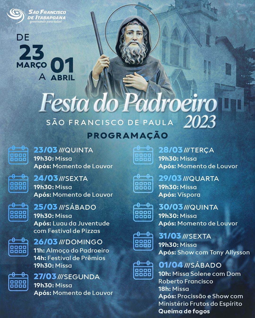 Programação Festa do Padroeiro 2023