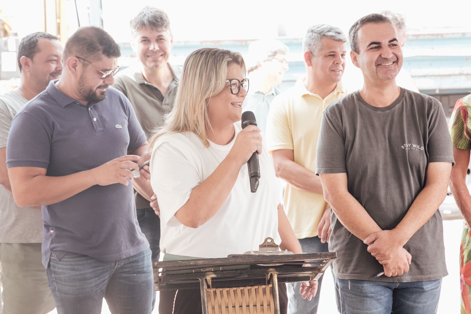 Prefeita participa de início de obras de pavimentação e praça em Guaxindiba ASCOM SFI Wagner Fraga 9