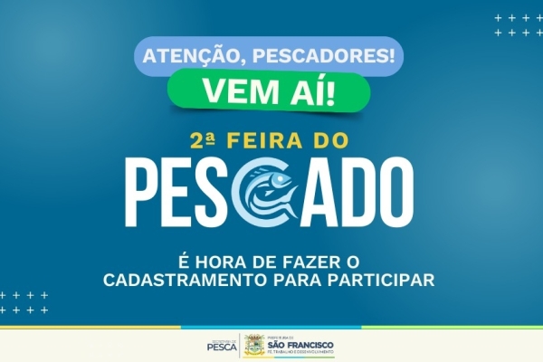Feira do Pescado acontece quarta (1º) e quinta (02) no Centro de SFI