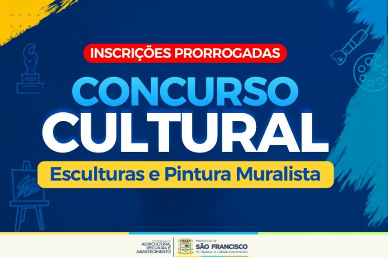 Prazo de inscrições para concurso cultural é prorrogado até 23 de julho
