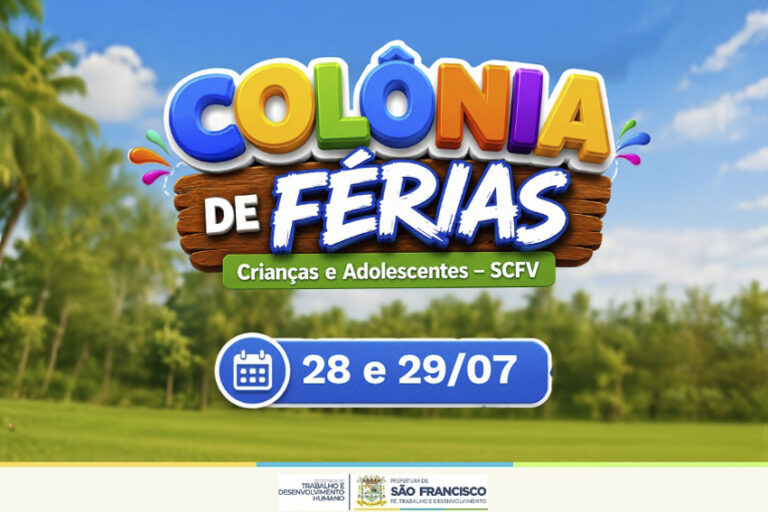 Colônia de Férias promete dias de lazer e diversão para crianças do Fortalecimento de Vínculo