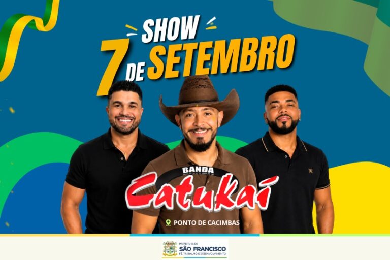 Feriado de 7 de Setembro terá desfile e show com a Banda Catukaí em Ponto de Cacimbas