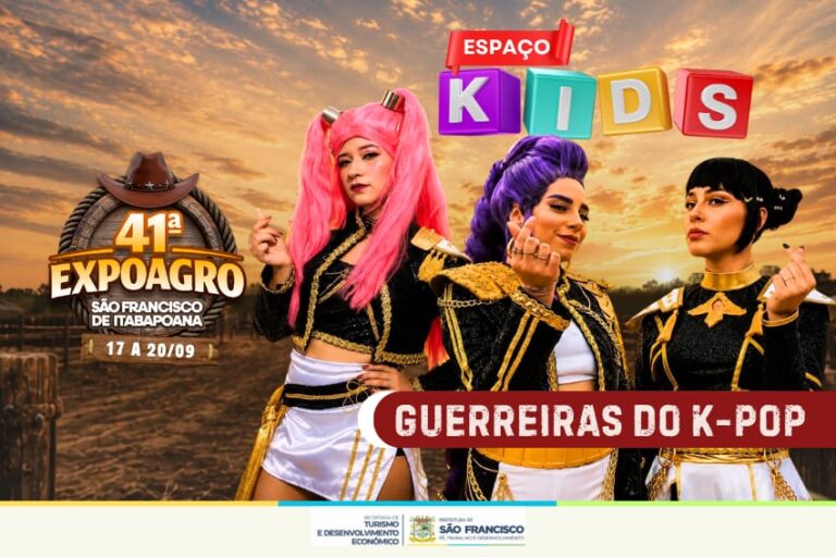 Show “Guerreiras do K-Pop” é uma das atrações infantis da 41ª ExpoAgro
