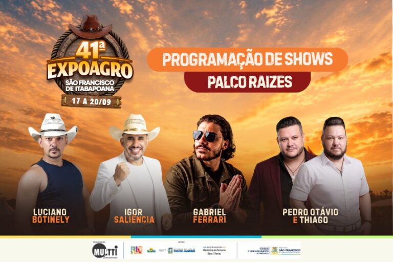 Palco Raízes vai receber artistas locais durante os quatro dias da 41º Exposição Agropecuária